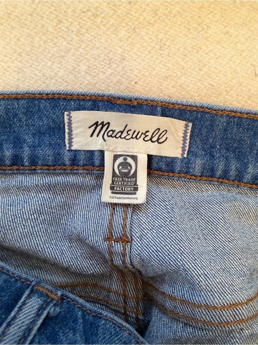 Madewell The Perfect Vintage Wide Leg Crop Women's Jeans in Medium Blue Wash - Picture 7 of 11